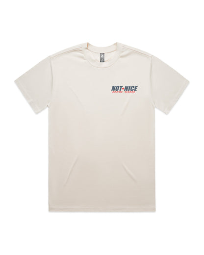 "WIDE-BODY F40" | T-Shirt in Ecru