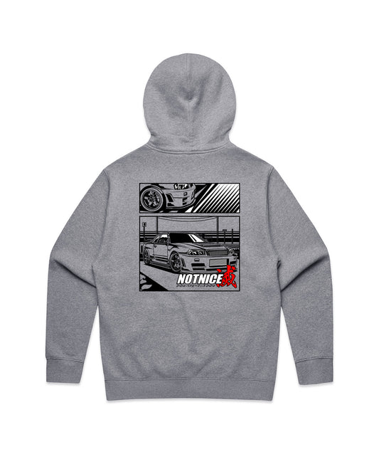 "MANGA R34" | HOODIE Heather Grey