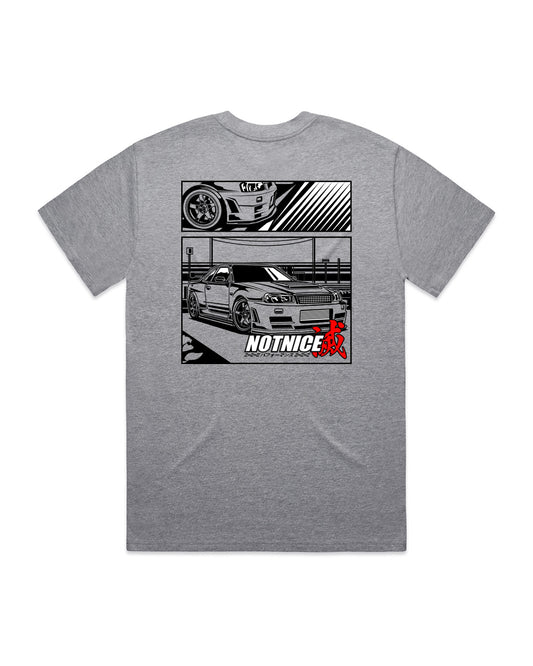 "MANGA R34" | T-Shirt in White