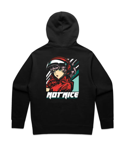 "RACER GIRL" | Hoodie in Black