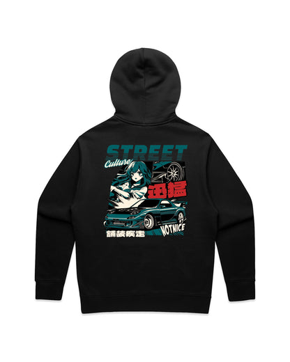 "RX-7 Street Culture" | Hoodie in Black