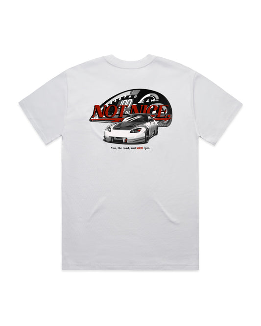 "9000 RPM S2000" | T-Shirt in White